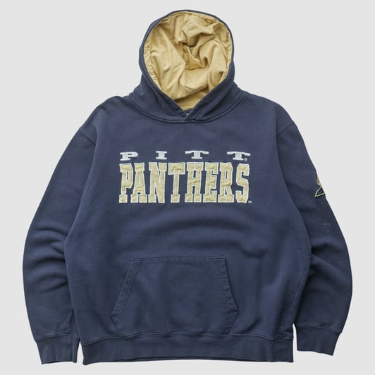 Pitt Panthers Stadium Athletics 2010s Hooded Pullover Sweatshirt - Navy - M by Fanatics Real Vintage