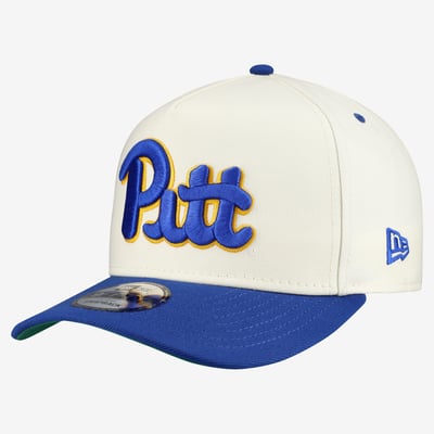 Pitt Panthers New Era Unisex A-Frame 9FIFTY Snapback Hat - White/Royal