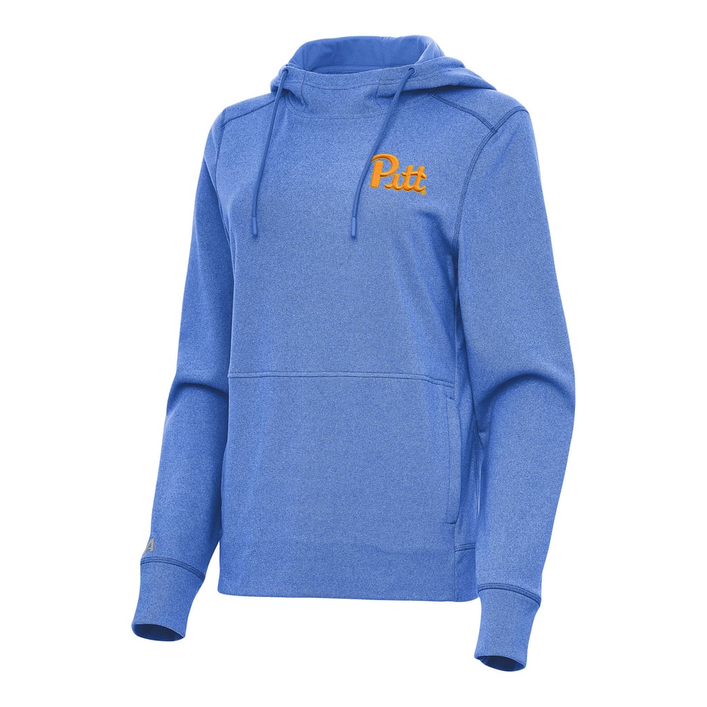 Pitt Panthers Antigua Women's Justice Pullover Hoodie - Heather Royal