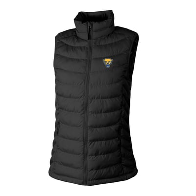  Pitt Panthers Columbia Women's Powder Lite II Omni-Heat Full-Zip Vest - Black