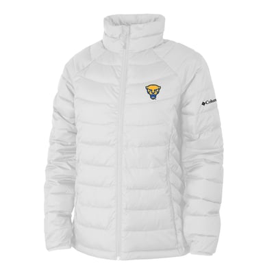  Pitt Panthers Columbia Women's Powder Lite II Omni-Heat Raglan Full-Zip Jacket - White