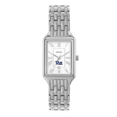 Pitt Panthers Fossil Women's Raquel Three-Hand Date Stainless Steel Watch