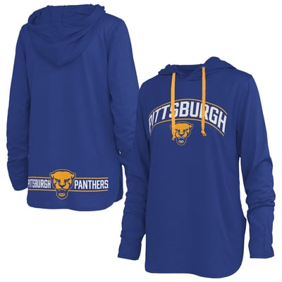Pitt Panthers Pressbox Women's Allie Long Sleeve Hooded T-Shirt - Royal
