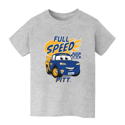  Pitt Panthers Vive La Fete Youth Full Speed T-Shirt - Gray