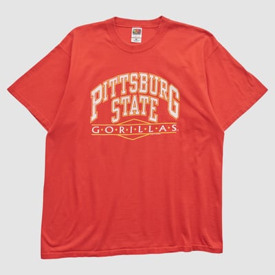 Pittsburg State Gorillas Fruit of the Loom 90s T-shirt - Red - L by Fanatics Real Vintage