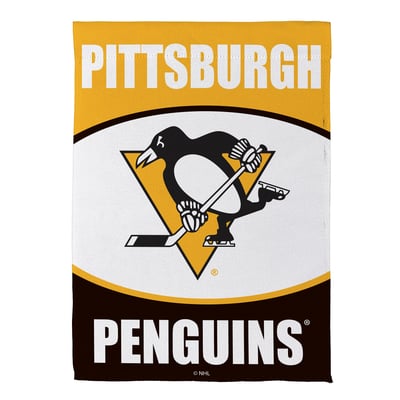  Pittsburgh Penguins 12.5" x 28" Scoped Logo Double-Sided Suede Garden Flag
