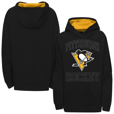 Pittsburgh Penguins Outerstuff Girls Youth Rink Sparkle Hoodie - Black
