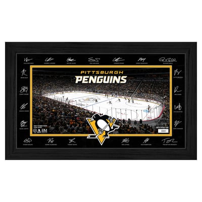 Pittsburgh Penguins Highland Mint Limited Edition 2026–27 Facsimile Signature 12" x 20" Rink Framed Photo