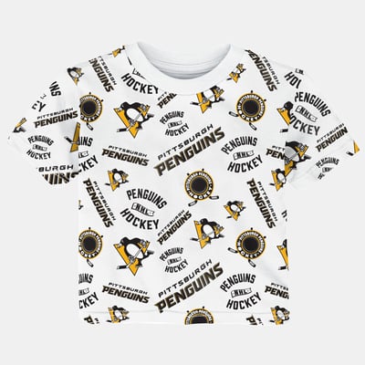 Pittsburgh Penguins Outerstuff Infant Run Down Allover Print T-Shirt - White