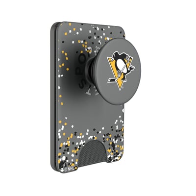 Pittsburgh Penguins Keyscaper Confetti PopSockets Magnetic Wallet