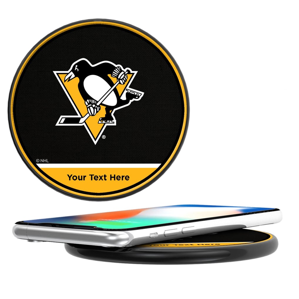  Pittsburgh Penguins Keyscaper Personalized 15 Watt Wireless Induction Charger