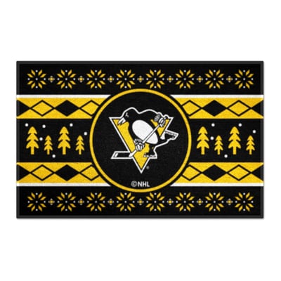 Pittsburgh Penguins Logo Brands 19" x 30" Holiday Sweater Starter Mat