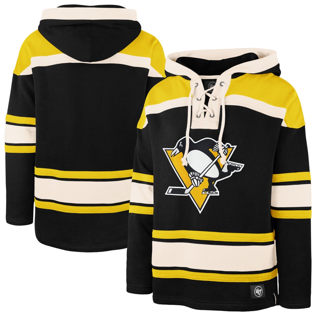 Men's Pittsburgh Penguins '47 Black Superior Lacer Hoodie