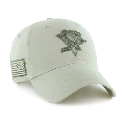 Pittsburgh Penguins '47 OHT Tri-Hit Clean Up Adjustable Hat - Cream

