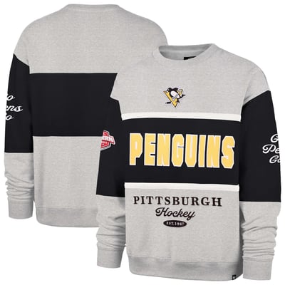  Pittsburgh Penguins '47 Fall Maximilist Crew Sweatshirt - Gray