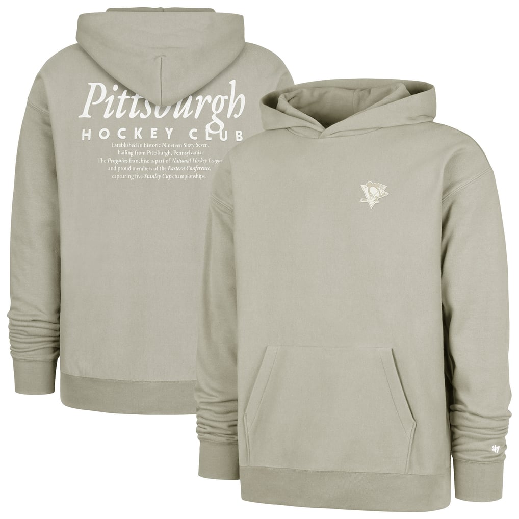 Pittsburgh Penguins '47   Foundation Pullover Hoodie  - Gray
