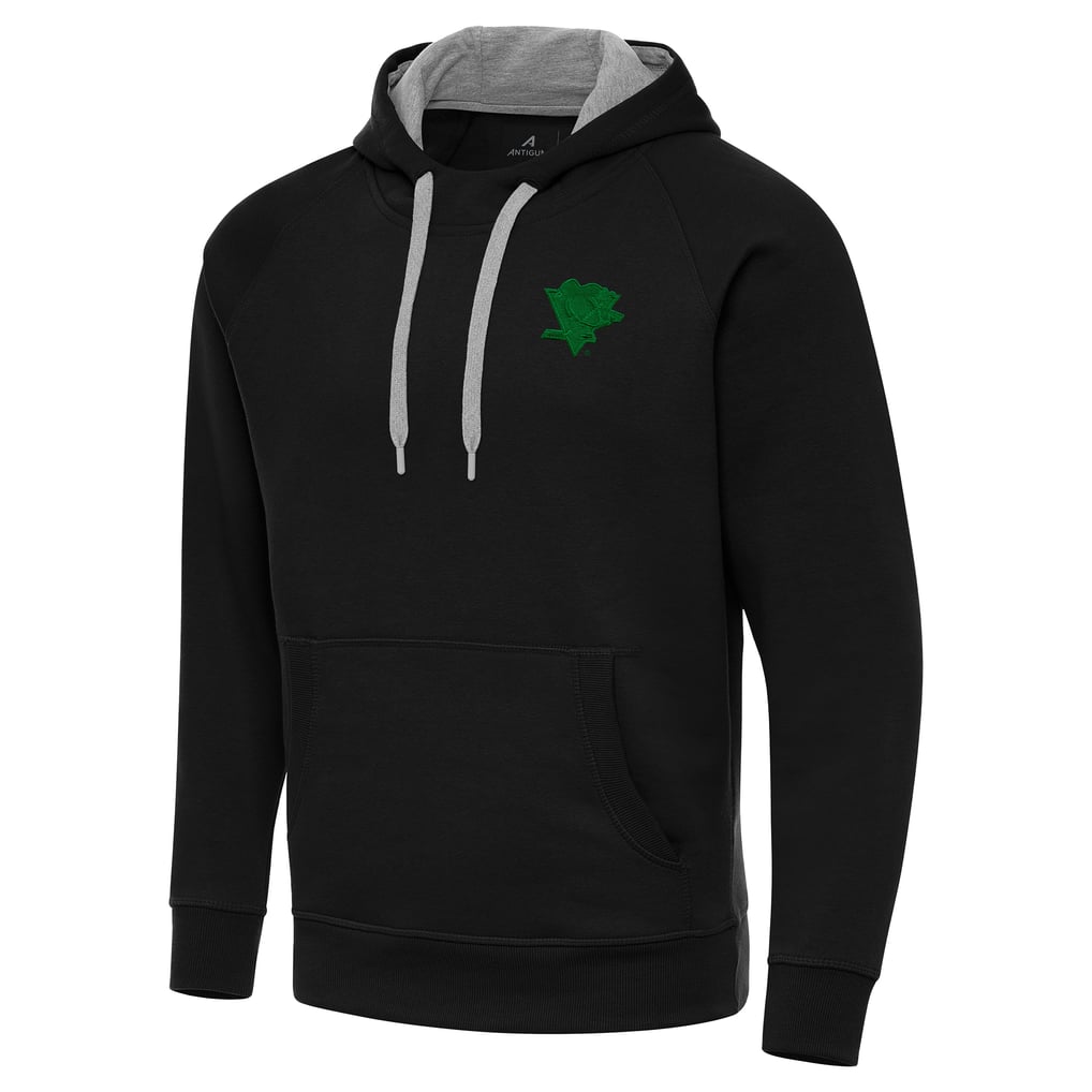 Pittsburgh Penguins Antigua St. Patrick's Day Victory Pullover Hoodie - Black