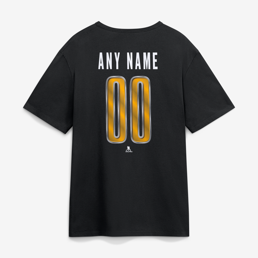 Men's Pittsburgh Penguins Black Big & Tall Forged Mascot Personalized ...