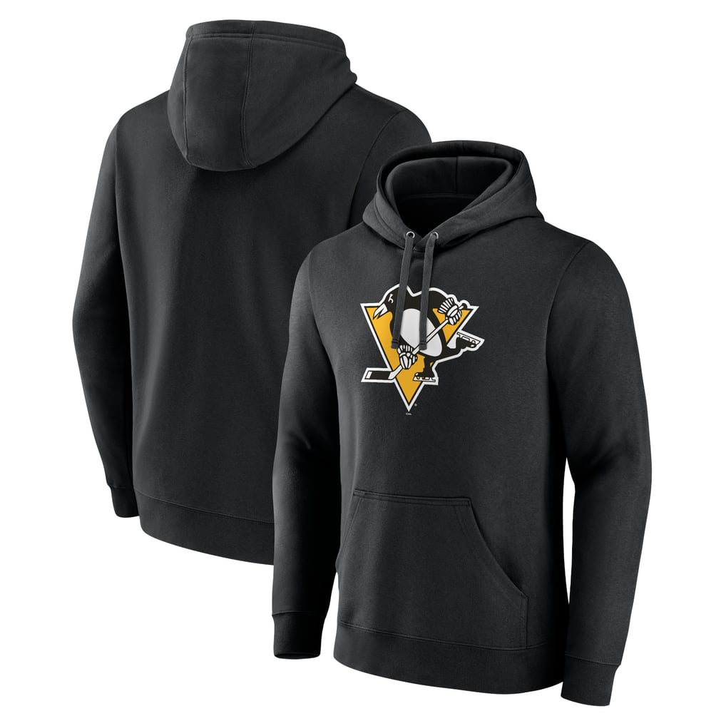 Pittsburgh Penguins Primary Team Logo Pullover Hoodie - Black