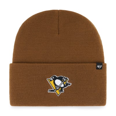 Pittsburgh Penguins Carhartt x '47 Cuffed Knit Hat - Brown
