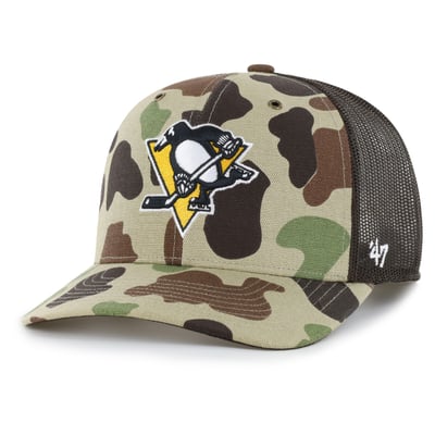 Pittsburgh Penguins Carhartt x '47 Adjustable Trucker Hat - Duck Camo