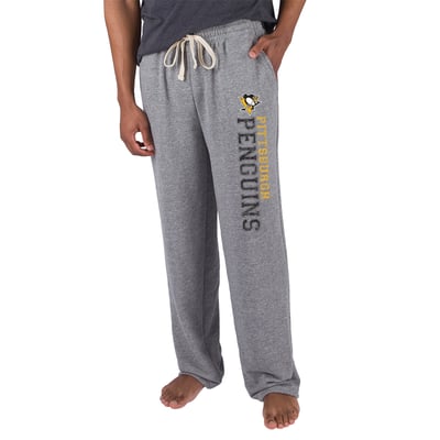 Pittsburgh Penguins Concepts Sport Mainstream Terry Tri-Blend Pants - Gray