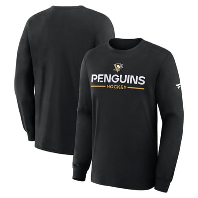 Pittsburgh Penguins Fanatics Authentic Pro Primary Long Sleeve T-Shirt - Black