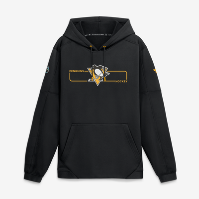 Pittsburgh Penguins Fanatics Authentic Pro Rink Fleece Pullover Hoodie - Black