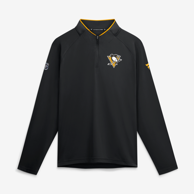 Pittsburgh Penguins Fanatics Authentic Pro Rink Lightweight Quarter-Zip Pullover - Black