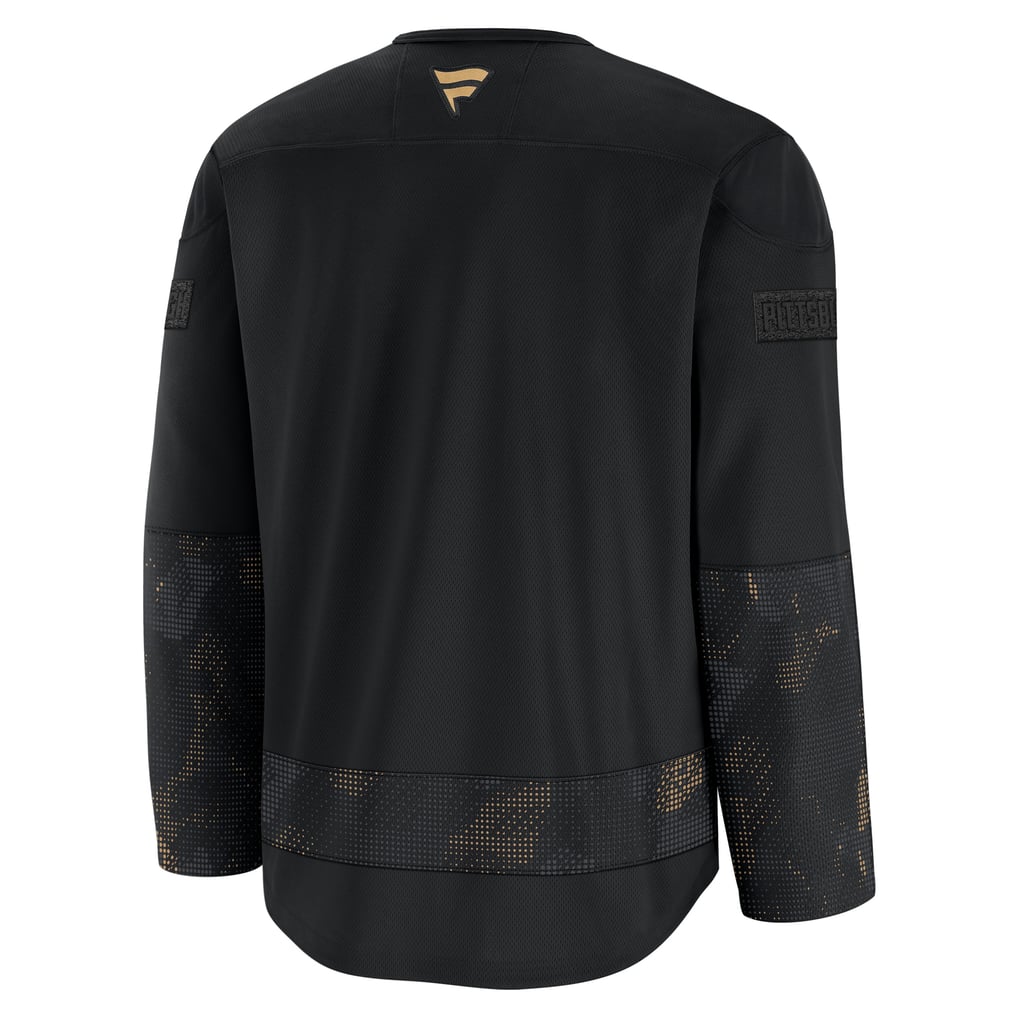 Men's Pittsburgh Penguins Fanatics Black Military Appreciation Practice ...