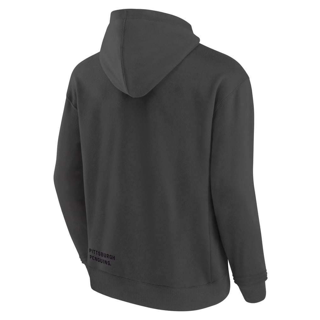 Pittsburgh Penguins Fanatics Future Ground Info Pullover Hoodie - Charcoal