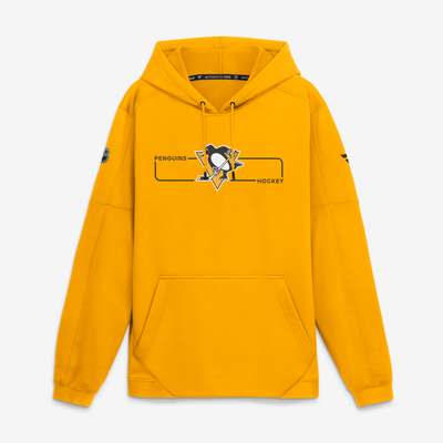 Pittsburgh Penguins Fanatics Authentic Pro Rink Fleece Pullover Hoodie - Gold