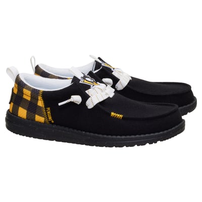 Pittsburgh Penguins Hey Dude Wally Funk Casual Slip-On Shoes - Black