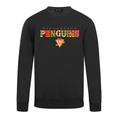 Pittsburgh Penguins Levelwear DOTD Fiesta Text Zane Sweatshirt - Black
