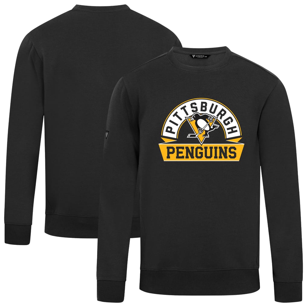 Pittsburgh Penguins Levelwear Zane Banner Arch Pullover Sweatshirt - Black