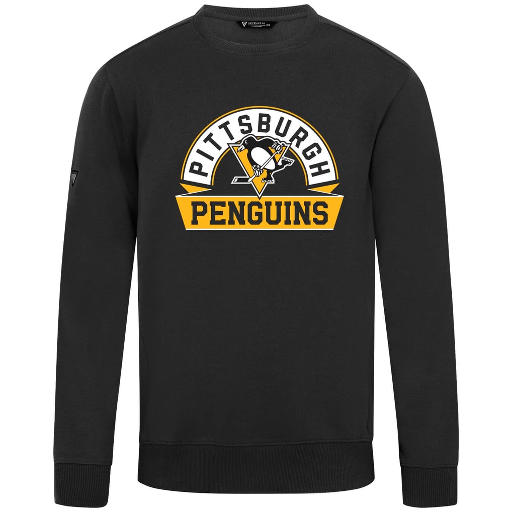 Pittsburgh Penguins Levelwear Zane Banner Arch Pullover Sweatshirt - Black
