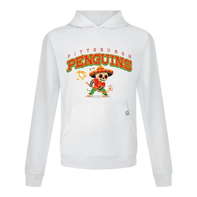 Pittsburgh Penguins Levelwear DOTD Sugar Skull Player Relay Hooded T-Shirt - White
