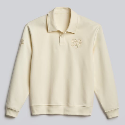 Pittsburgh Penguins lululemon Smooth Double-Knit Long-Sleeve Polo - Coconut Ivory