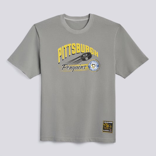 Pittsburgh Penguins lululemon Heavyweight Cotton T-Shirt - Dilute Wash Pavement Grey