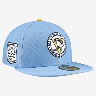 Pittsburgh Penguins New Era Vintage Pack 59FIFTY Fitted Hat - Light Blue