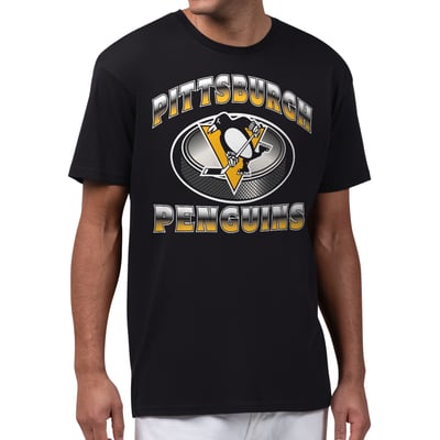  Pittsburgh Penguins Starter Face Off T-Shirt - Black
