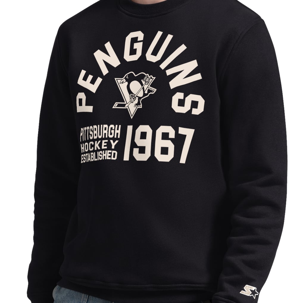 Pittsburgh Penguins Starter Post Game Sweatshirt - Black