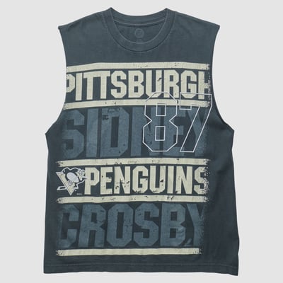 Pittsburgh Penguins 2010s Tank - Black - S by Fanatics Real Vintage