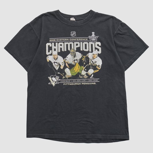 Pittsburgh Penguins Anvil 2008 T-shirt - Black - L by Fanatics Real Vintage