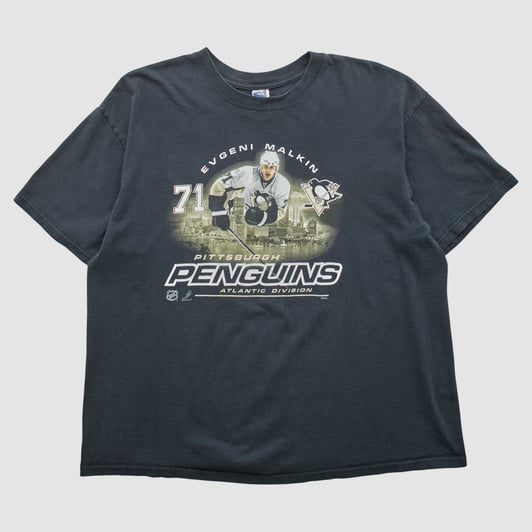 Pittsburgh Penguins Anvil 2010s T-shirt - Black - XL by Fanatics Real Vintage