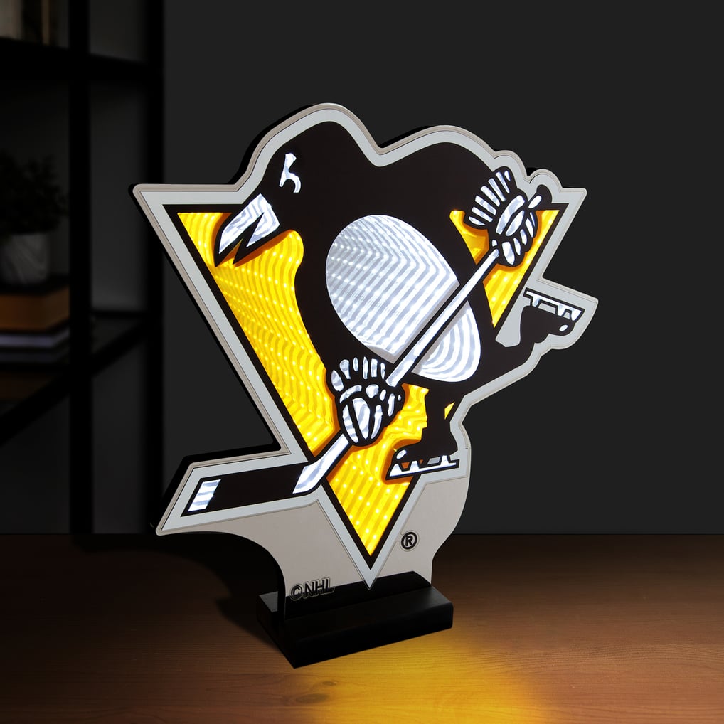 Pittsburgh Penguins LED Infinity Logo Light