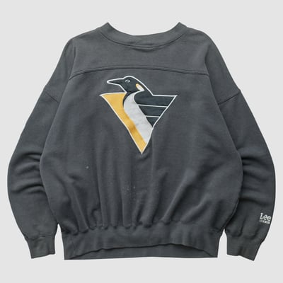 Pittsburgh Penguins Lee Apparel 90s Pullover Sweatshirt - Charcoal - XL by Fanatics Real Vintage