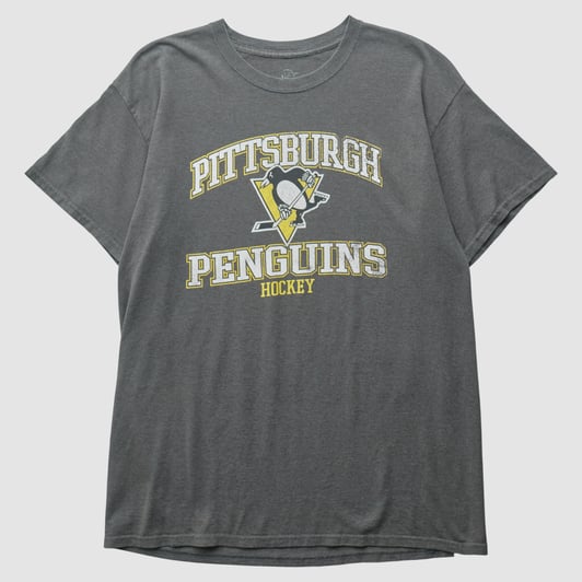 Pittsburgh Penguins NHL 2010s T-shirt - Dark Heather Gray - M by Fanatics Real Vintage