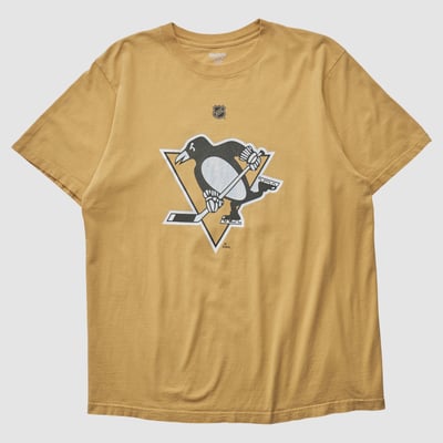 Pittsburgh Penguins Reebok 2000s T-shirt - Yellow - XL by Fanatics Real Vintage