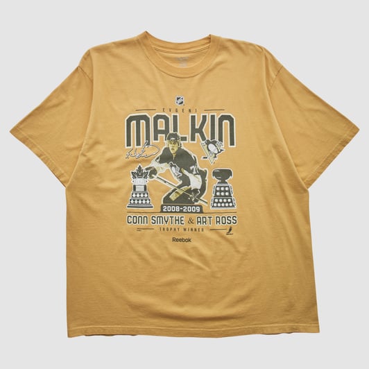 Pittsburgh Penguins Reebok 2009 T-shirt - Yellow - 2XL by Fanatics Real Vintage